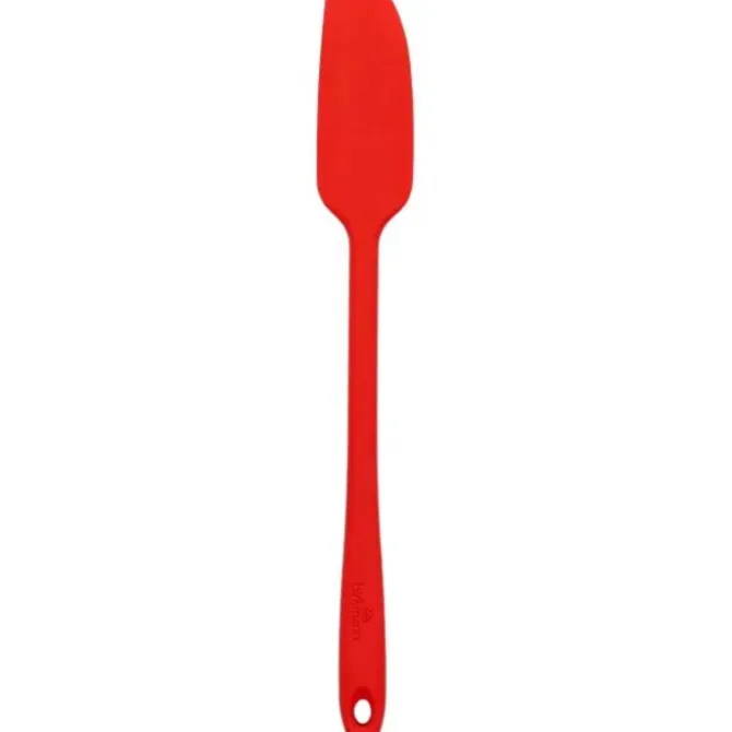 Birkmann korte smalle pannenlikker 27,5 cm silicone kersrood