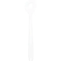Birkmann roerlepel met gat 29,5 cm silicone wit