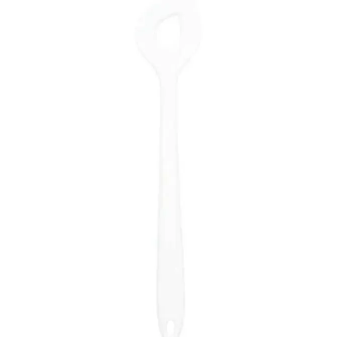 Birkmann roerlepel met gat 29,5 cm silicone wit
