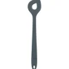 Birkmann roerlepel met gat 29,5 cm silicone grijs