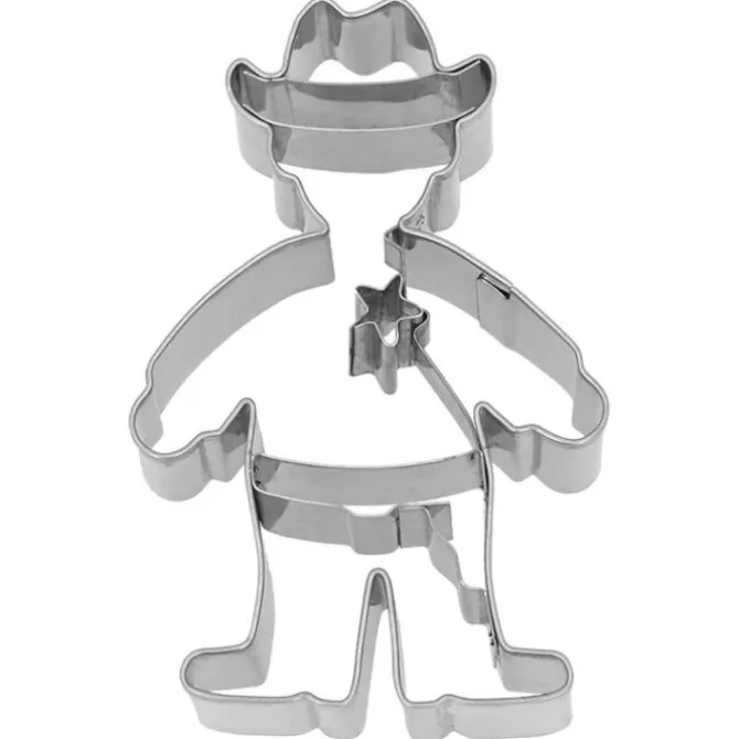 Birkmann uitsteekvorm cowboy 8 cm rvs