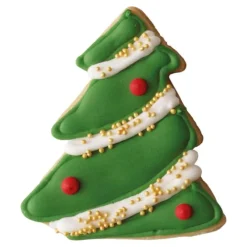 Birkmann uitsteekvorm kerstboom met versiering 7,5 cm rvs