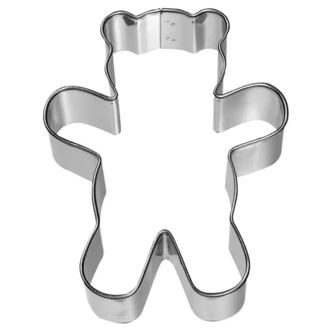 Birkmann uitsteekvorm teddybeer 4,5 cm rvs
