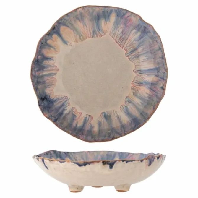 Bloomingville Amalia kom ø 18,5 cm 350 ml aardewerk blauw
