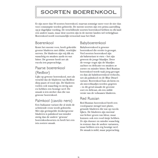Boerenkool : 65 recepten met boerenkool & andere koolsoorten