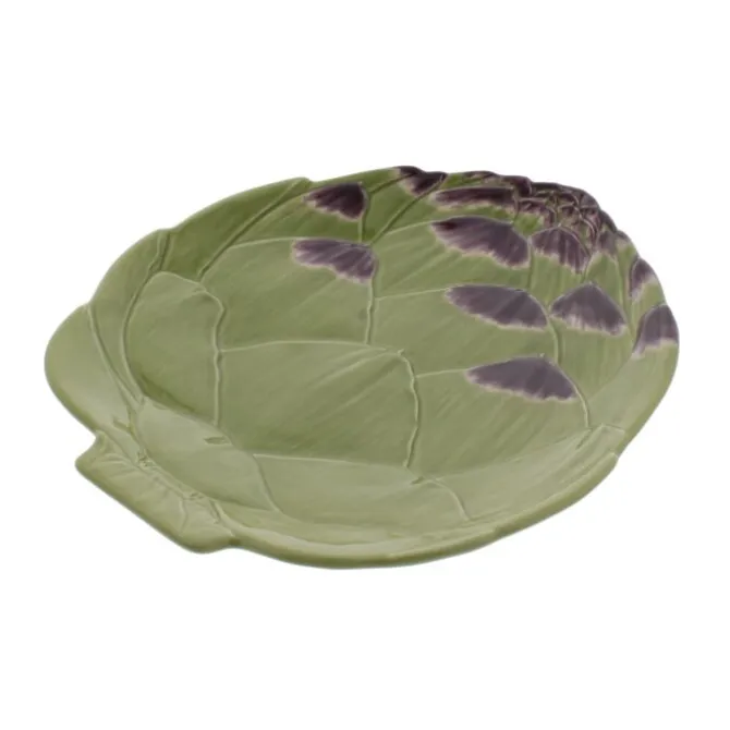 Bordallo Artisjok dinerbord 31,5 cm aardewerk groen