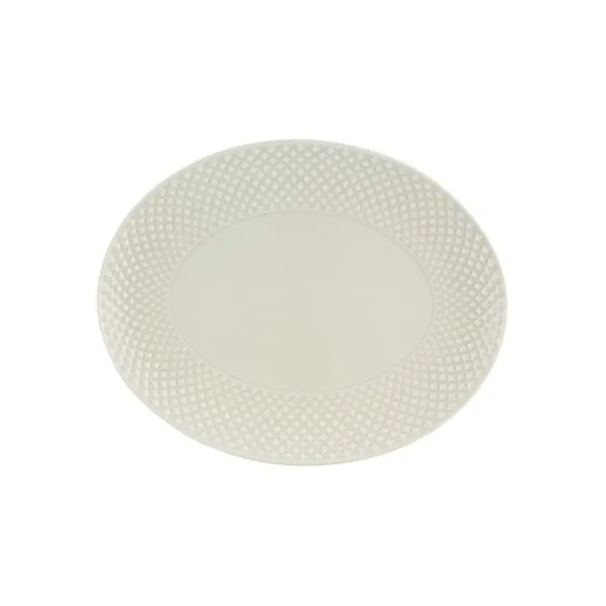 Bordallo Bicos serveerschaal 39,8 x 31,9 cm aardewerk grijs