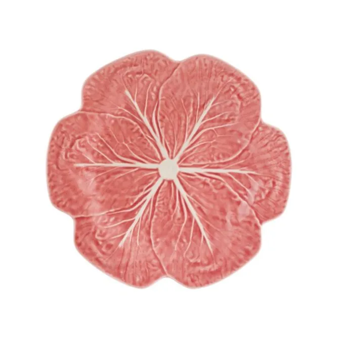 Bordallo Cabbage dinerbord ø 26,5 cm aardewerk roze
