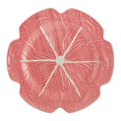 Bordallo Cabbage serveerbord ø 30,5 cm aardewerk roze