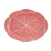 Bordallo Cabbage serveerschaal 43 x 30 cm roze