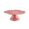 Bordallo Cabbage taartplateau ø 31 cm aardewerk roze