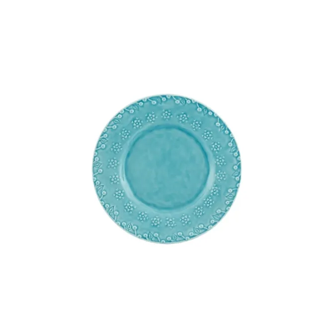 Bordallo Flora Azul dessertbord ø 23 cm aardewerk blauw