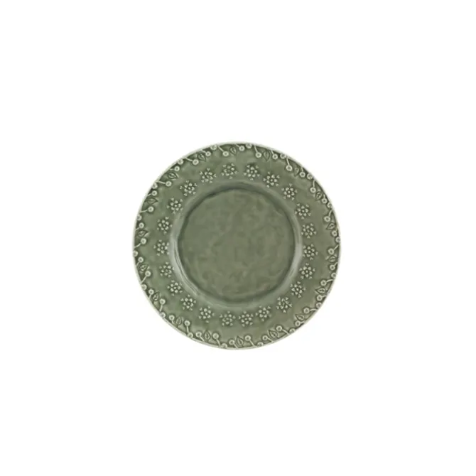 Bordallo Flora dessertbord ø 23 cm aardewerk groen