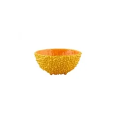 Bordallo Jackfruit kom op pootjes ø 17 cm aardewerk geel