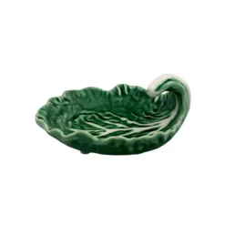 Bordallo koolblad schaal ø 12 cm aardewerk groen