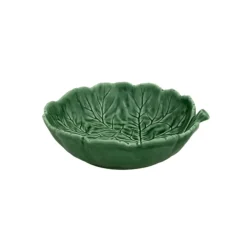 Bordallo koolblad schaal ø 20 cm aardewerk groen