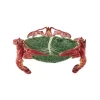 Bordallo koolblad schaal met kreeften ø 49,5 cm aardewerk groen