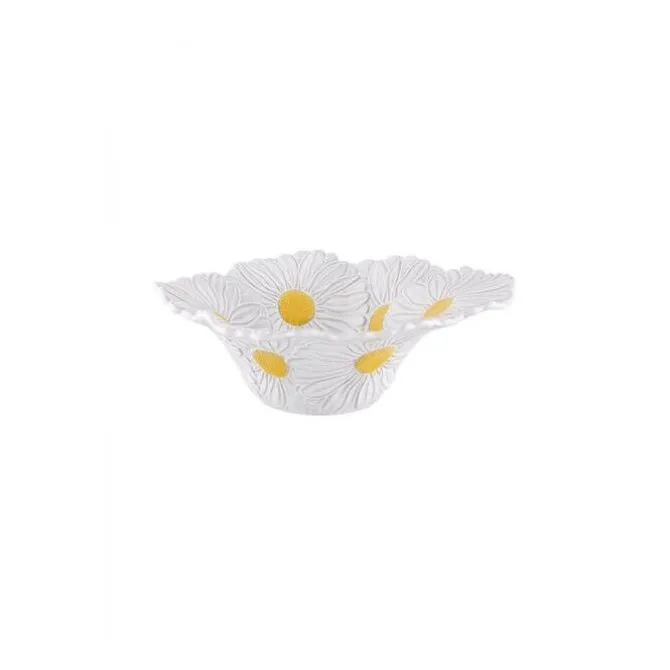 Bordallo Madeliefje saladeschaal ø 27 cm aardewerk wit
