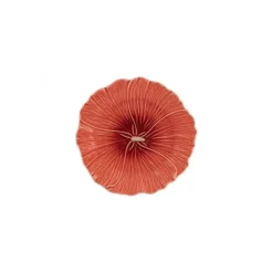 Bordello Stokroos dessertbord ø 21,5 cm aardewerk roze