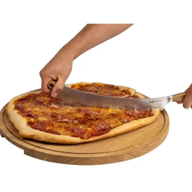 Boska Oslo kaas & pizzames 44 cm hout/rvs