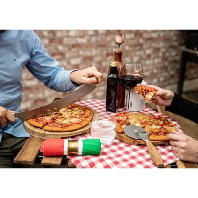 Boska Oslo kaas & pizzames 44 cm hout/rvs