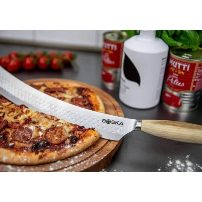 Boska Oslo kaas & pizzames 44 cm hout/rvs