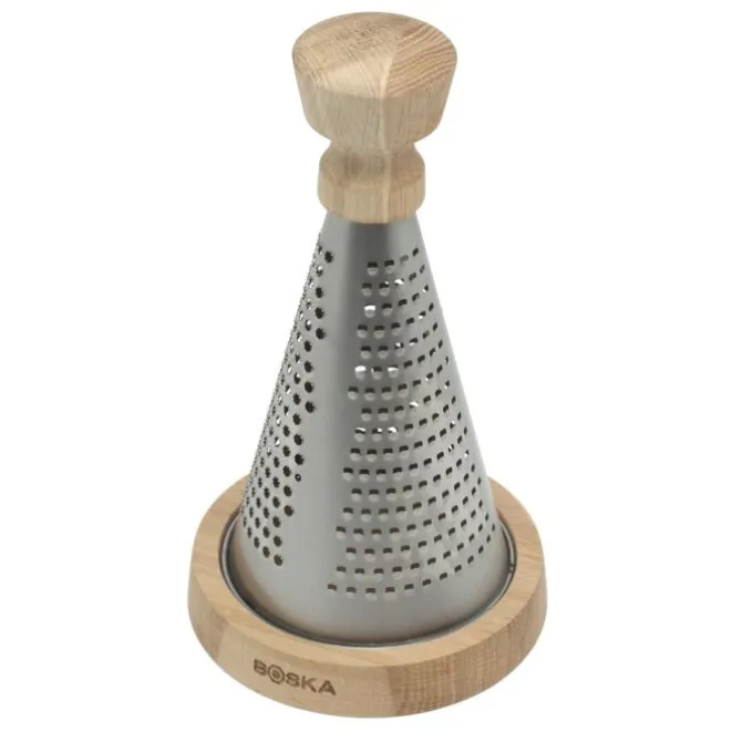 Boska Oslo+ tafelrasp kegel 27,5 cm rvs bruin
