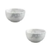 Bowls and Dishes Espuma kom ø 7 cm aardewerk grijs 2 stuks