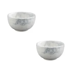 Bowls and Dishes Espuma kom ø 7 cm aardewerk grijs 2 stuks