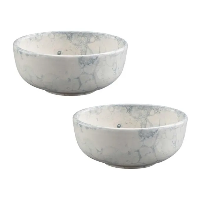 Bowls and Dishes Espuma kom ø 11 cm aardewerk grijs 2 stuks