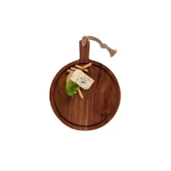 Bowls and Dishes Pure Acacia Wood serveerplank ø 30 cm