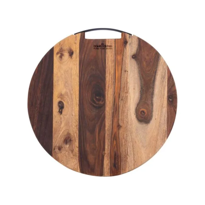 Bowls and Dishes Pure Rose Wood serveerplank ø 40 cm met 1