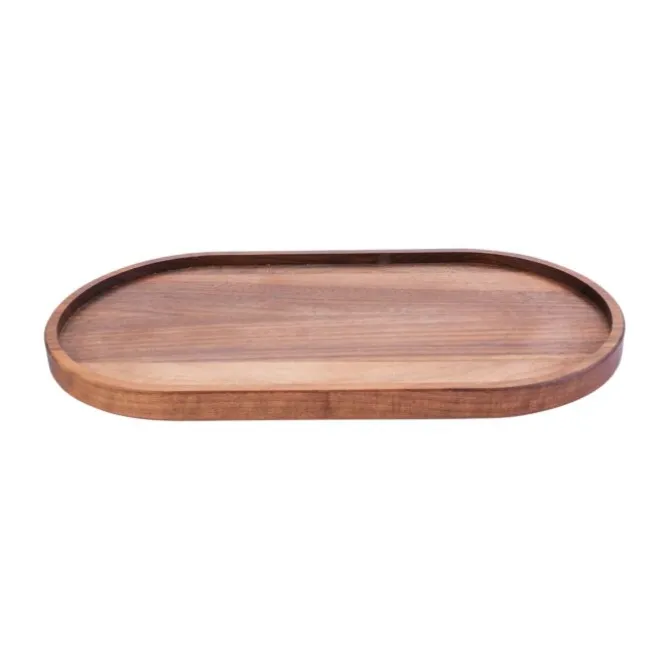 Bowls and Dishes Pure Walnut Wood serveertray ovaal 32 cm
