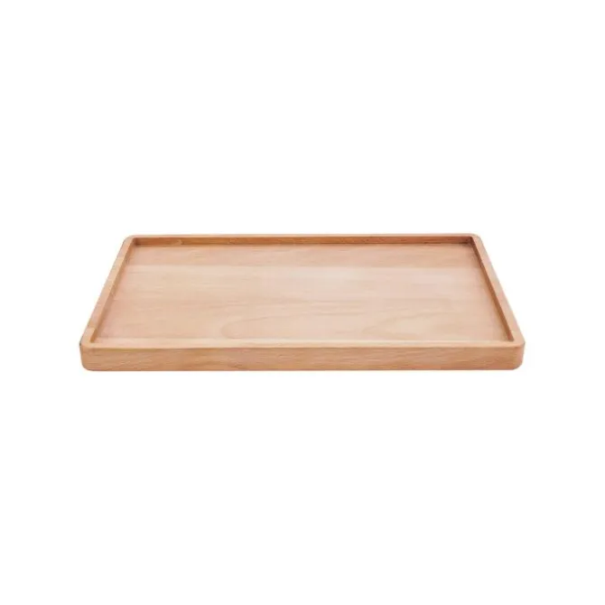 Bowls and Dishes Puur Hout serveertray 28 x 17 cm beukenhout