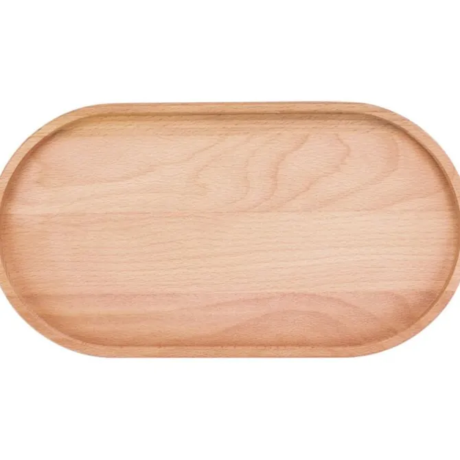 Bowls and Dishes Puur Hout serveertray ovaal 32 cm