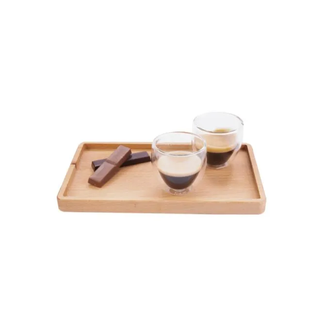 Bowls and Dishes Puur Hout serveertray 24 x 14,5 cm beukenho
