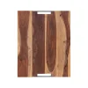 Bowls and Dishes Rose Wood serveerplank met metalen handvatten 50 x 40 cm