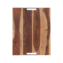 Bowls and Dishes Rose Wood serveerplank met metalen handvatten 50 x 40 cm