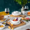 Bowls and Dishes Rose Wood serveerplank met metalen handvatten 45 x 35 cm