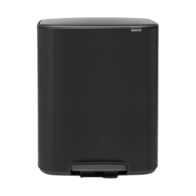 Brabantia Bo pedaalemmer 2 x 30 liter Matt Black