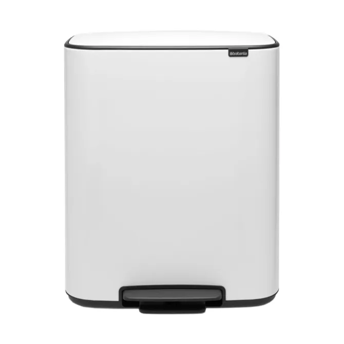 Brabantia Bo pedaalemmer 2 x 30 liter White