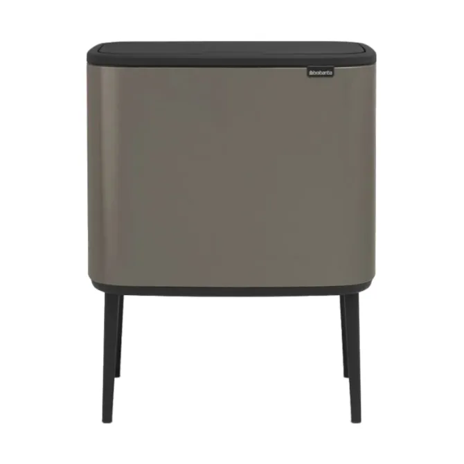 Brabantia Bo touch afvalemmer 11 + 23 liter Platinum