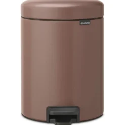 Brabantia Newicon pedaalemmer 5 liter Satin Taupe
