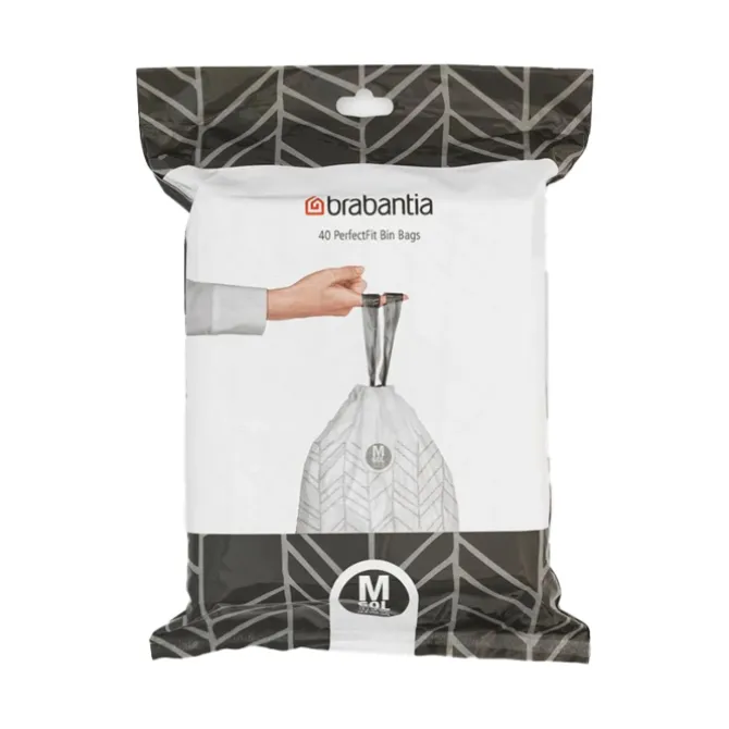 Brabantia PerfectFit M afvalzakken met trekband 60 liter 40 stuks