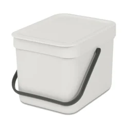 Brabantia Sort en Go afvalbak 6 liter Light Grey