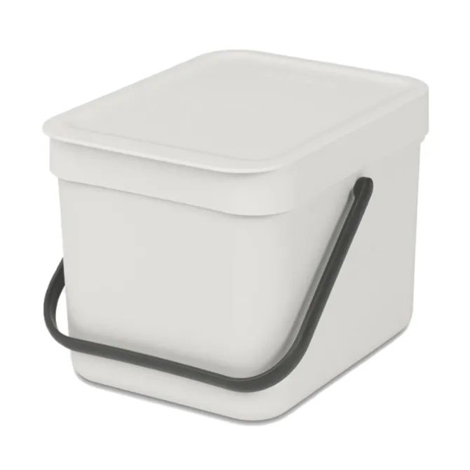 Brabantia Sort en Go afvalbak 6 liter Light Grey