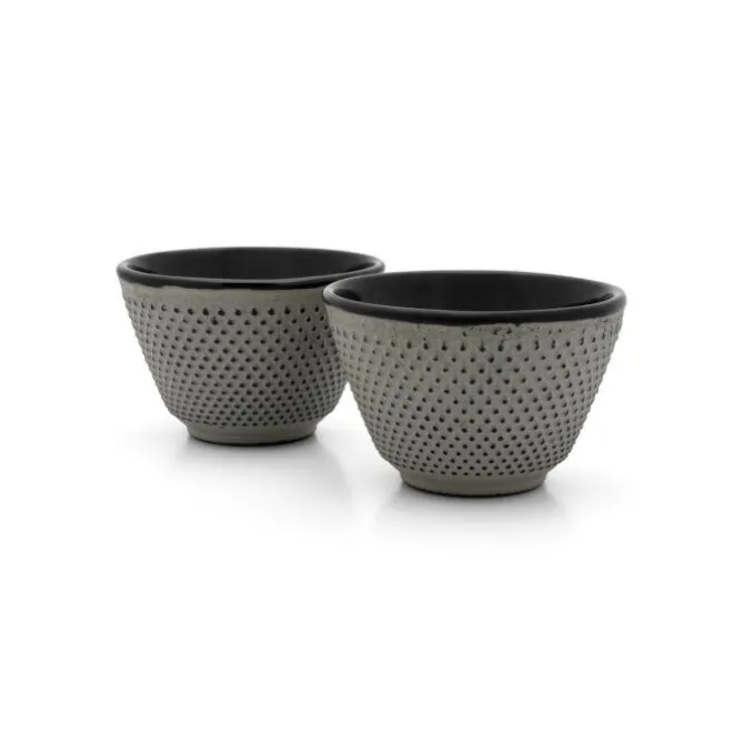 Bredemeijer Asia Jang theemok gietijzer Concrete Grey 2 stuks