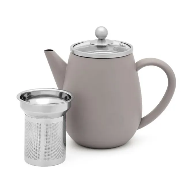 Bredemeijer Duet Eva theepot 500 ml rvs Concrete Grey