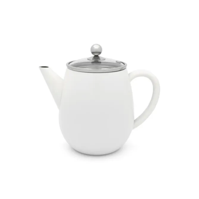 Bredemeijer Duet Eva theepot 1,1 liter mat wit