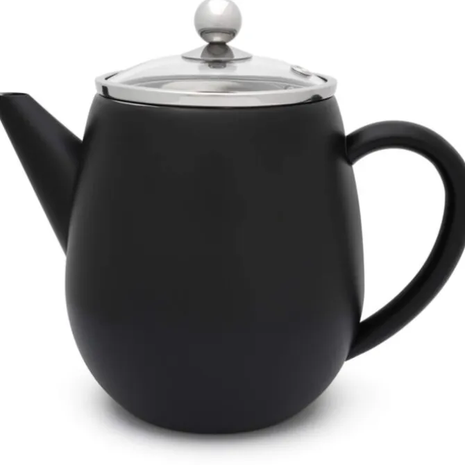 Bredemeijer Duet Eva theepot 1,1 liter mat zwart